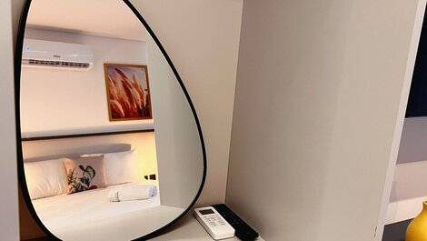 Flat c/Terraço p/ 2 pessoas Alta Marine-Miramar