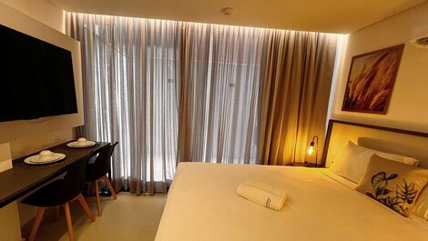 Flat c/Terraço p/ 2 pessoas Alta Marine-Miramar