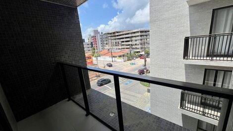 Flat Alto Padrão c/Varanda Beach Haus