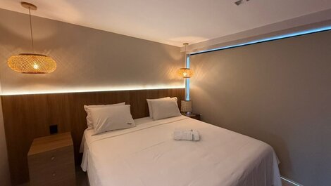 Ap p/ 7 Pessoas com Varanda a Poucos Passos do Mar