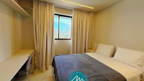 Apto c/ 2 Suítes com Varanda e Wifi-Miramar