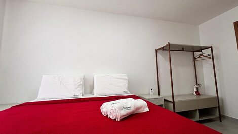 Apto com 2 quartos, Wi-Fi e ar-condicionado