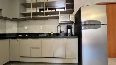 Apto com 2 quartos, Wi-Fi e ar-condicionado