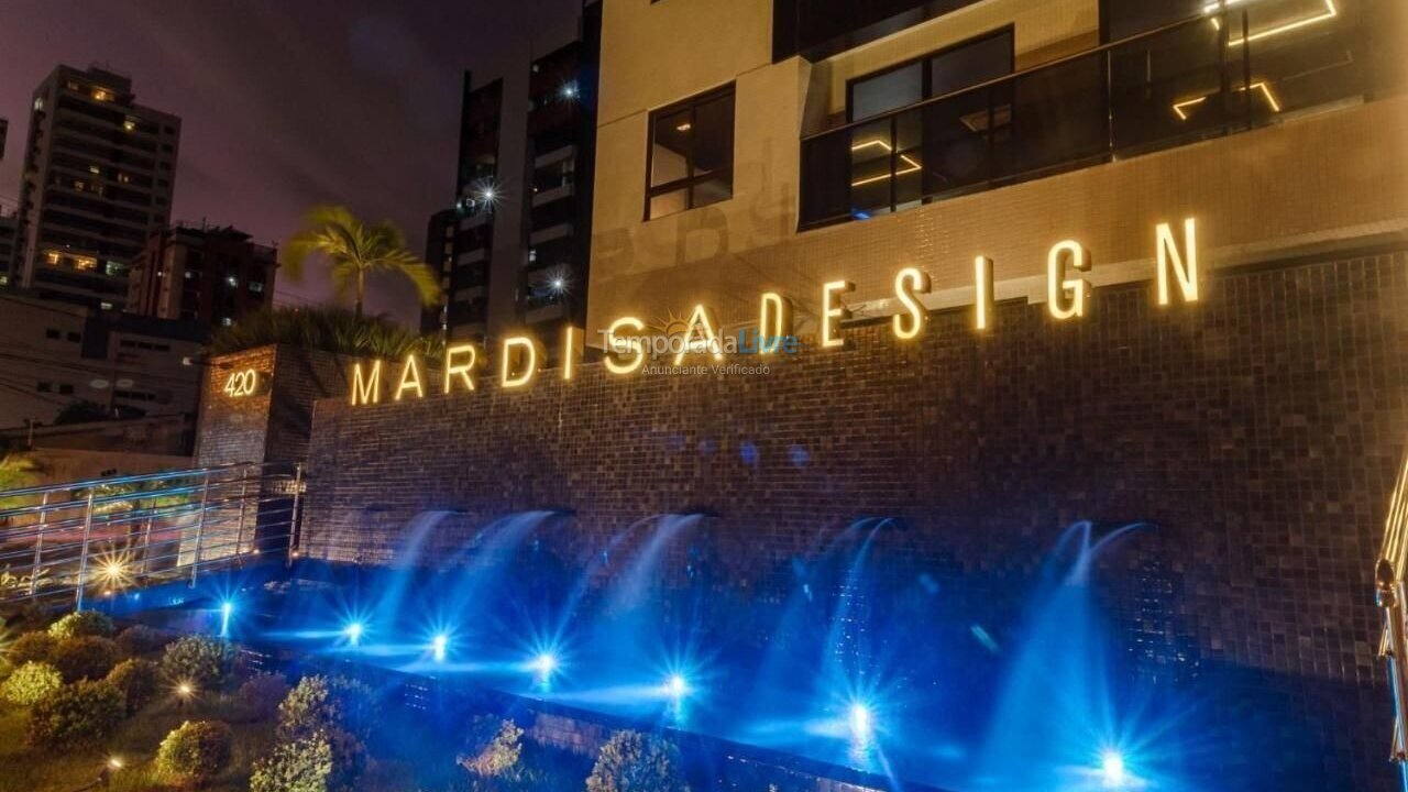 Apartamento para aluguel de temporada em João Pessoa (Cabo Branco)