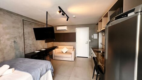 Flat p/ 4 Próximo a Praia no Ozean-Miramar