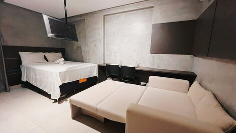 Flat p/ 4 Próximo a Praia no Ozean-Miramar