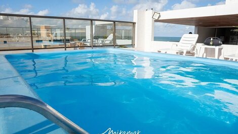 Sensacional flat vista mar no Mardisa