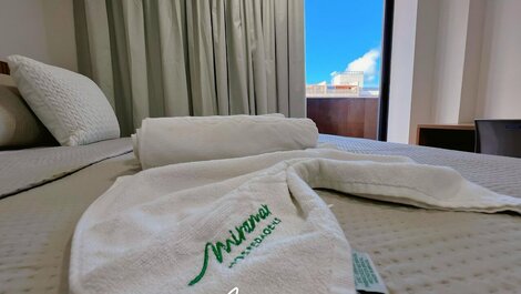 Flat c/ Varanda e Vista Piscina-Bessa