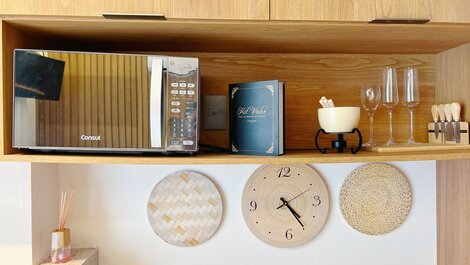 Apartamento nuevo con balcón en Jardim Oceania.