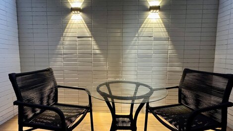 Flat c/Terraço Alta Marine-Miramar Hospedagens