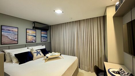 Flat c/Terraço Alta Marine-Miramar Hospedagens