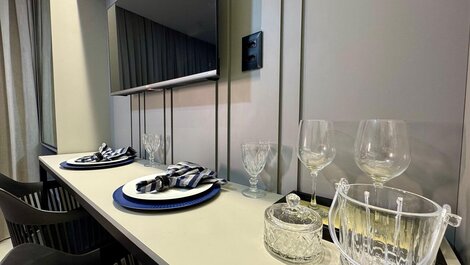 Flat c/Terraço Alta Marine-Miramar Hospedagens