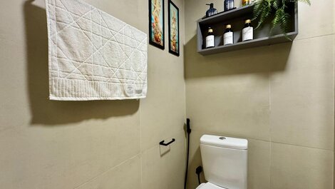 Flat c/Terraço Alta Marine-Miramar Hospedagens