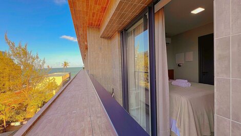 Flat p/ 3 pessoas c/ Varanda -Miramar Hospedagens