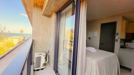 Flat p/ 3 pessoas c/ Varanda -Miramar Hospedagens