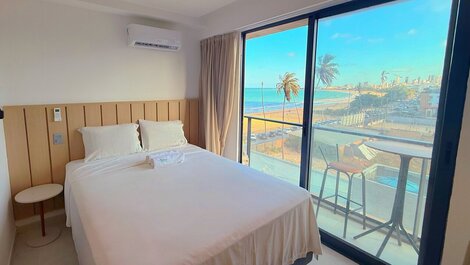 Apartamento con balcón y vistas al mar en Jardim Oceania