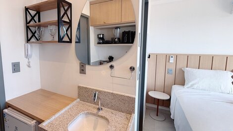 Apartamento con balcón y vistas al mar en Jardim Oceania