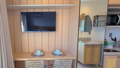 Apartamento con balcón y vistas al mar en Jardim Oceania