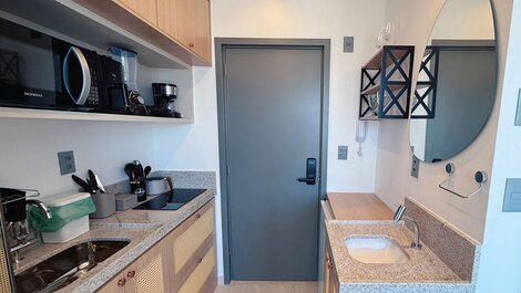 Apartamento con balcón y vistas al mar en Jardim Oceania