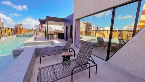 Flat Charmoso Próximo a Praia de Intermares