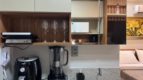 Flat moderno p/ 2 pessoas no Jardim Oceania