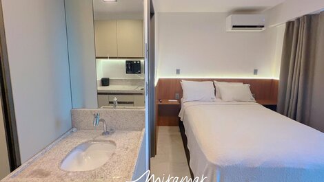 Flat p/ 2 pessoas c/ Varanda Garden Haus