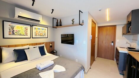 Flat Confórtavel p/3 no Restinga-Jardim Oceania