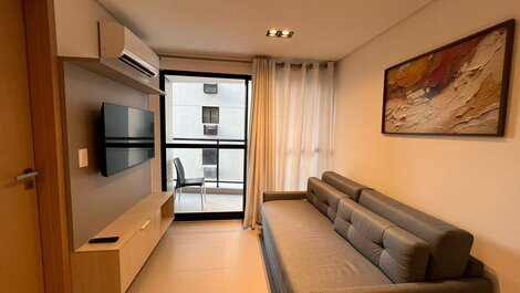 Apart. com Varanda em Cabo Branco