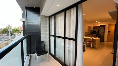 Apart. com Varanda em Cabo Branco