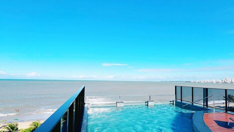 Flat com varanda no Jardim Oceania