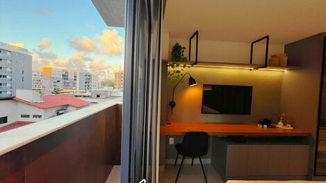 Elegante apartamento para 3 personas - Bessa