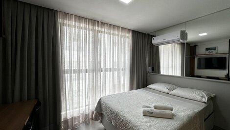 Flat Moderno e Confortavel a 50 Metros da Praia