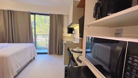 Flat p/ 3 Pessoas c/ Varanda-Miramar Hospedagens