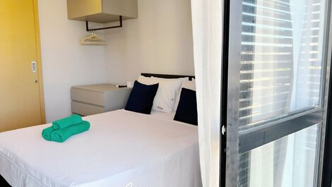 Apart com Varanda -Vista para o Mar