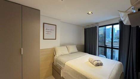 Acogedor apartamento con balcón en Cabo Branco