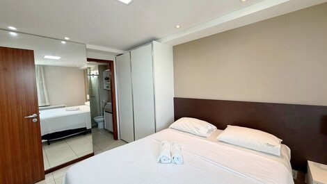 Flat aconchegante na orla de Manaíra