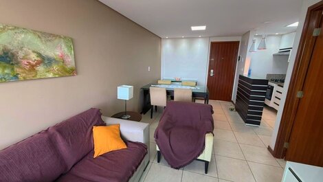 Flat aconchegante na orla de Manaíra