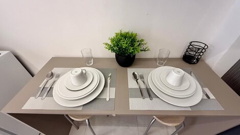 Flat c/ Banheira no Terraço - Miramar Hospedagens