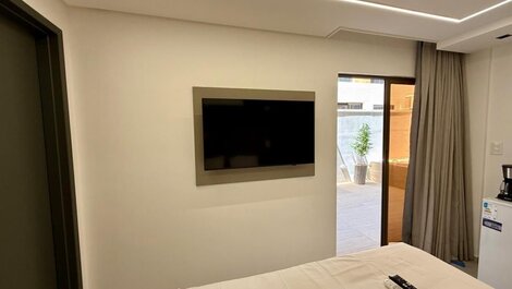 Flat c/ Banheira no Terraço - Miramar Hospedagens