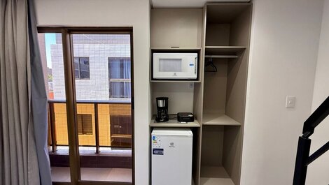 Apartamento con bañera en la azotea.