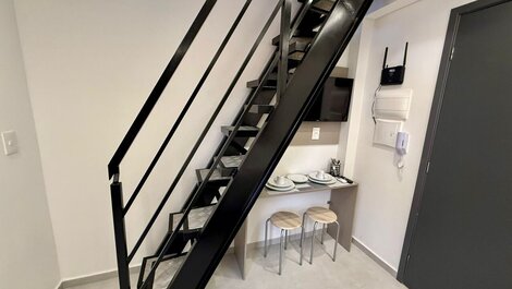 Apartamento con bañera en la azotea.