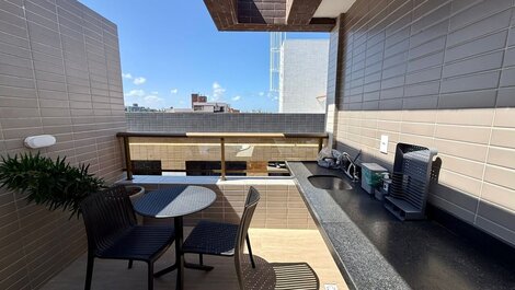 Apartamento con bañera en la azotea.