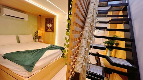 Flat c/ Banheira na Varanda -Miramar Hospedagens