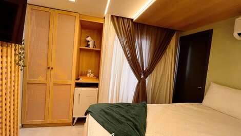 Flat c/ Banheira na Varanda -Miramar Hospedagens