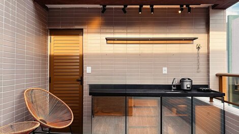 Flat c/ Banheira na Varanda -Miramar Hospedagens