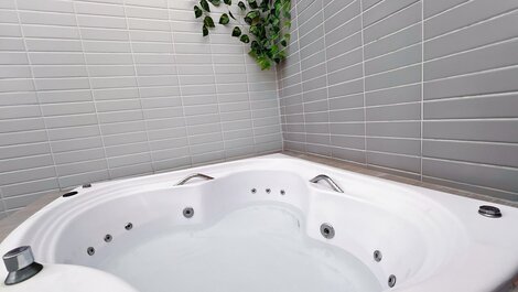 Flat c/ Banheira na Varanda -Miramar Hospedagens