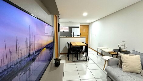 Flat com varanda no Cabo Branco