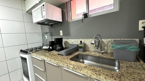 Flat com varanda no Cabo Branco