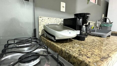 Flat com varanda no Cabo Branco