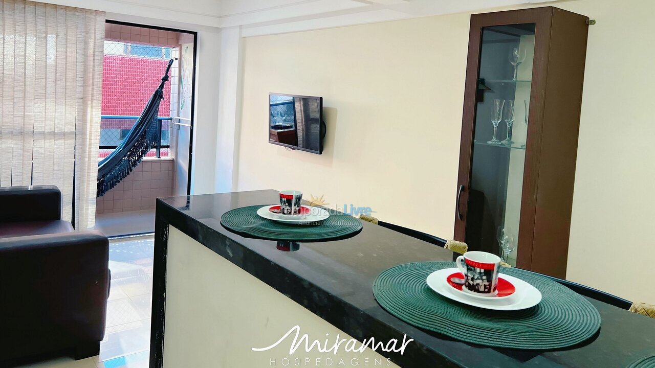 Apartamento para aluguel de temporada em João Pessoa (Cabo Branco)